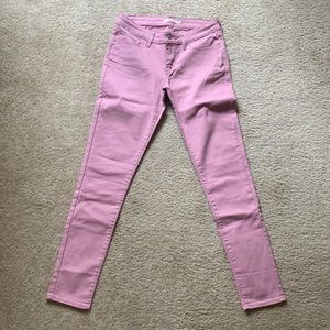 Pink Levi’s 711 Skinny Jeans